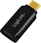 Logilink USB-C Audio adapter, USB-C/M to 3.5 mm, TRRS, black