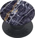PopSockets Gold On Dark Marble Passive holder Mobile phone/Smartphone Black, Marble colour