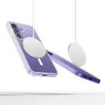 Tech-Protect Kaitse&uuml;mbris FlexAir Hybrid MagSafe, Samsung Galaxy A17 / A17 5G, l&auml;bipaistev valge MagSafe ringiga,