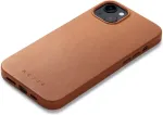 Mujjo Kaitse&uuml;mbris Apple iPhone 15 Plus / 14 Plus, helepruun, MagSafe, naturaalsest nahast,