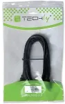Techly DisplayPort 1.2, Audio/Video Kabel, schwarz, 0.5 Mete
