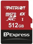 M&auml;lukaart PATRIOT MEMORY EP Express memory card 512GB MicroSDXC 800/600 MB/s (PEF512GEPEXMCX)