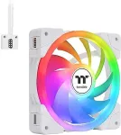 Thermaltake 140mm SWAFAN EX14 ARGB PC Cooling Fan White TT Premium Edition 3 Fan Pack