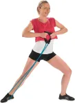 Sveltus Fitness tube with two handles, light, blue for professionals