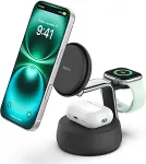 Belkin UltraCharge Pro 25W Qi2 mag.3-in-1 chg.st.blk.WIZ040kqCH