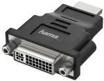 HAMA - Videoanschlu&szlig; - Dual Link - HDMI (S) bis DVI-I (W) - Schwarz - 4K Unterst&uuml;tzung