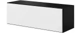 Cama MEBLE Cama full storage cabinet ROCO RO1 112/37/39 black/black/white