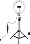 Noname LED Ring Lamp 26cm With Desktop Tripod Mount Up To 1.1m, Phone Clamp, USB