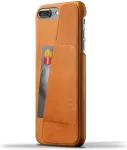 Mujjo Kaitse&uuml;mbris kaarditaskuga Apple iPhone 7 Plus / 8 Plus, naturaalsest nahast, helepruun,