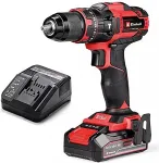 EINHELL Power X-Change cordless impact drill TE-CD 18/44 Li-i, 18 Volt black/red, Li-Ion battery 2.5 Ah
