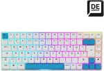 Klaviatuur SHARKOON Gaming Tastatur Skiller SGK50S3 PBT wei&szlig;-gelb RGB