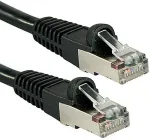 Lindy 0.3M CAT.6A S/FTP LSZH NETZWERKKABEL SCHWARZ