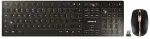 Klaviatuur CHERRY DW 9000 SLIM - Tastatur-und-Maus-Set - kabellos - 2,4 GHz, Bluetooth 4,0 - Englisch (USA) mit EURO-Symbol - Schwarz, Bronze (JD-9000EU-2)