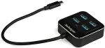 StarTech .com USB-C Hub 4 Port - USB Typ-C - USB 3,1 Gen 2 Hub (10Gbit/s) - Bus powered - USB Type-C Verteiler - Thunderbolt 3 USB Hub - Hub - 4 x SuperSpeed USB3.0 - Desktop (HB31C4AB)