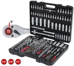 KS TOOLS 0S Tools 1/4 +3/8 +1/2 Socket Wrench-Set 179-pieces 917.0779