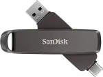 M&auml;lukaart SANDISK Extreme PRO Dual Drive 256GB USB 3.2 Gen 2 / USB-C USB stick Sort