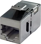 Bachmann Keystone CAT6a STP Kupplung RJ45 geschirmt silberfarben