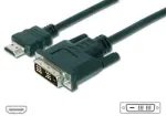 Digitus HDMI-Kabel A->DVI(18+1) St/St 3.0m schwarz FullHD