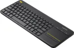 Klaviatuur Logitech Wireless Touch Keyboard k400 Plus - INT BLACK