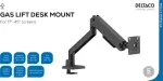DELTACO Monitor desk mount , gas spring, 17-45" 16 kg / ARM-536-1 / 1903711