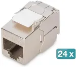 Digitus Keystone pistikupesa Cat6A DIGITUS varjestatud 24 tk t&ouml;&ouml;riistavaba
