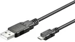 PREMIUMCORD wentronic USB-kabel 1m Sort
