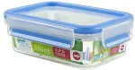 Emsa Clip & Close plastic box&nbsp;(transparent / blue, 0.55 liter, classical format)