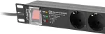 LANBERG POWER STRIP PDU RACK 19" (1U, 16A, 7X Shuko, 2m)