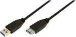 LOGILINK USB 3.0 Kabel A -> A St/Bu 1.00m Verl. schwarz