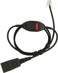 JABRA GN Anschlusskabel QD auf RJ10 spiral 0,5 - 1,00 Meter Regel-Belegung inkl. Stummschalter/Mute (8800-01-20)