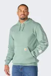No name Bluza Carhartt Iconic K288 Logo GREEN SLATE