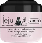 Ziaja Jeju Black Body Sugar Scrub 200ml - kehakoorija