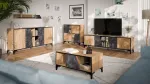 Cama MEBLE Cama 4D RTV cabinet OVO 180x38xH53 oak/concrete