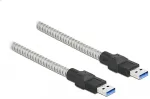 DeLOCK USB 5 Gbps Kabel Typ-A Stecker zu Typ-A Stecker mit Metallmantel 1 m