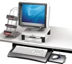 Fellowes Tastaturschublade verstellbar f&uuml;r Untertisch grau
