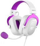 HAVIT H2002d - gaming headphones, white and purple