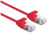 ROLINE UTP DataCenter Patchkabel Cat.6A (Class EA), LSOH, slim, rot, 0,5 m