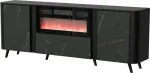 Cama MEBLE Cama Volare chest of drawers 200 x 39 x 75 cm black/san sebastian + fireplace