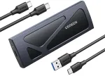Ugreen 15512 storage drive enclosure SSD enclosure Black, Grey M.2