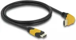 Delock High Speed HDMI Kabel Stecker gerade zu Stecker 90&deg; oben gewinkelt 48 Gbps 8K 60 Hz 1 m