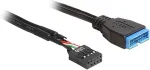 DELOCK Kabel USB 2.0 Pin Header Buchse > USB 3.0 Pin Header Stecker 45 cm