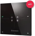 Grenton SMART PANEL/ 4 TOUCH AREA/ OLED DISPLAY/ WI-FI/ BLACK GLASS FRONT