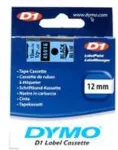 DYMO LabelWriter - D1 Etiketten Selbstklebend - 12 mm x 7 m - Schwarz auf Blau - (S0720560)