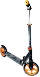NONAME Muuwmi Aluminium Scooter skrejritenis 200 mm, melns/oranžs