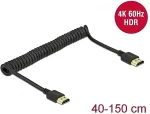 DeLOCK HDMI Spiralkabel 4K 60 Hz