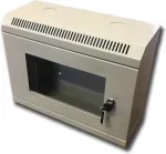 DATACOM 10" single-piece rack 6U/140 Gray Glass door