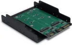 Inter-Tech Tr&auml;gerrahmen KT005B PCI 3,5" 2xSATA -> 2xM.2 SATA retail