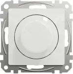SCHNEIDER ELECTRIC SEDNA, Rotary LED Dimmer, RC/RL 5-200W, White