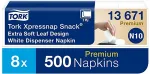 TORK Salvr&auml;tikud XPRESSNAP N10, 21,6x21,6cm, 2-kih., 100 lehte, valge, 5 tk