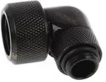 Alphacool Eiszapfen 90&deg; pipe connection 1/4" on 16mm, black (17395)